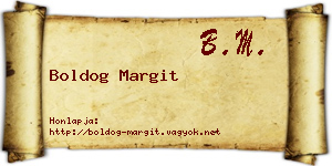 Boldog Margit névjegykártya