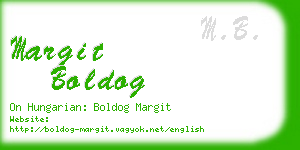 margit boldog business card